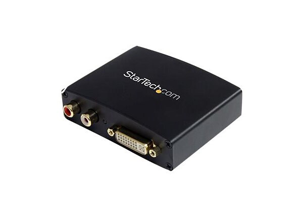 StarTech.com DVI to HDMI Video Converter with Audio - video converter - black