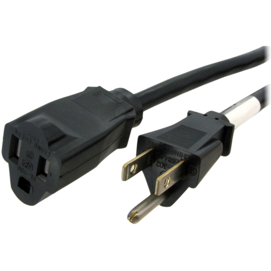 StarTech.com 6ft (1.8m) Heavy Duty Extension Cord, NEMA5-15R to NEMA5-15P B