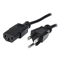 StarTech.com 10ft (3m) Heavy Duty Power Cord, NEMA 5-15P to C13, 15A 125V 14AWG, Replacement AC Computer Power Cord, PC