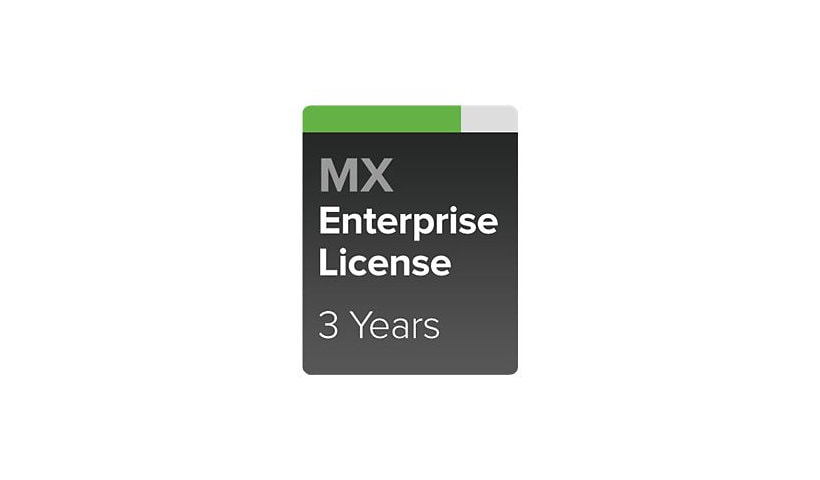 Cisco Meraki MX60 Enterprise - subscription license (3 years) - 1 license