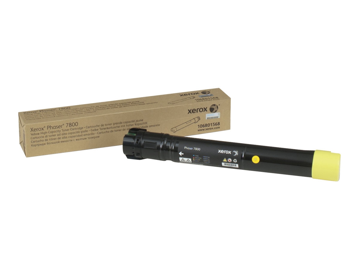 Xerox Phaser 7800 - High Capacity - yellow - original - toner cartridge