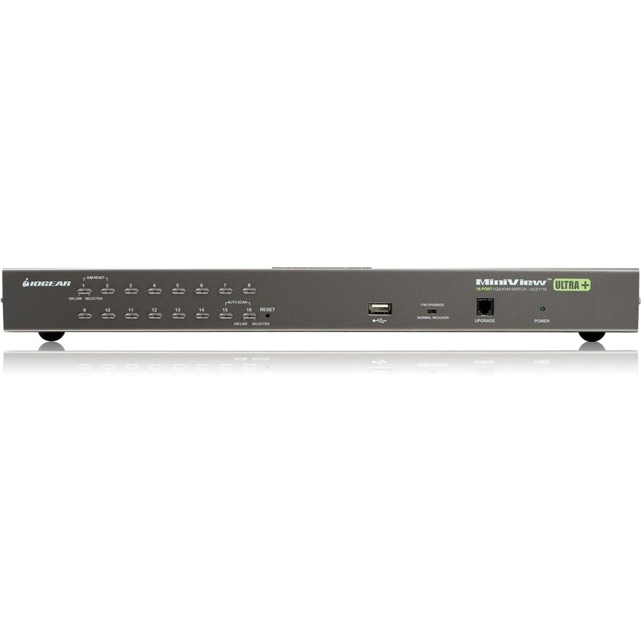 Thumbnail 2 of 4 for IOGEAR 16-Port USB PS/2 Combo KVM Switch with USB KVM Cables