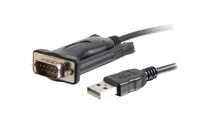 C2G 5ft USB to Serial Cable - USB to DB9 Serial RS232 Cable - M/M - serial adapter - USB - RS-232