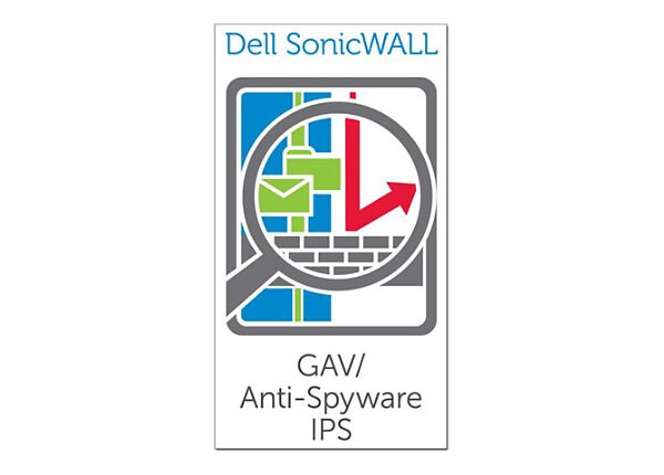 Dell SonicWALL Gateway Anti-Virus, Anti-Spyware and Intrusion Prevention Service for SonicWall TZ 100 - subscription