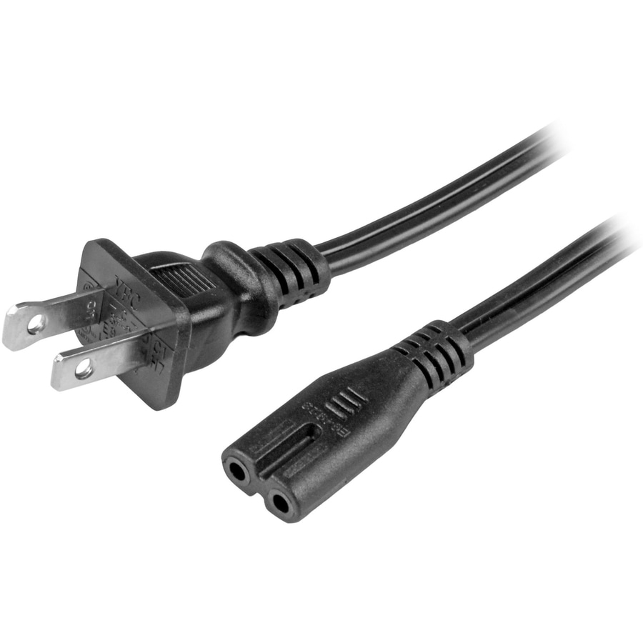 StarTech.com 10ft (3m) Laptop Power Cord, NEMA 1-15P to C7, 7A 125V, 18AWG,