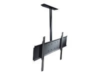 Peerless Straight Column Ceiling Mount PLCM-UNL-CP - mounting kit - Tilt &amp; Swivel - for flat panel - white