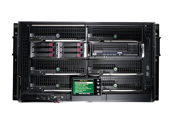 HPE BLc3000 Enclosure w/6 Power Supplies and 6 Fans with 8 Insight Control Licenses - rack-mountable - 6U