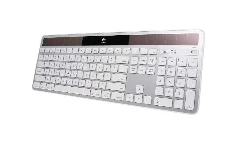 Logitech Wireless Solar Mac - keyboard - silver 920-003472 - Keyboards CDW.com