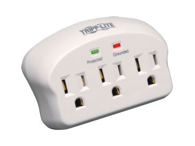 Tripp Lite Surge Protector Wallmount Direct Plug In 3 Outlet 660 Joules - surge protector - 1875 Watt