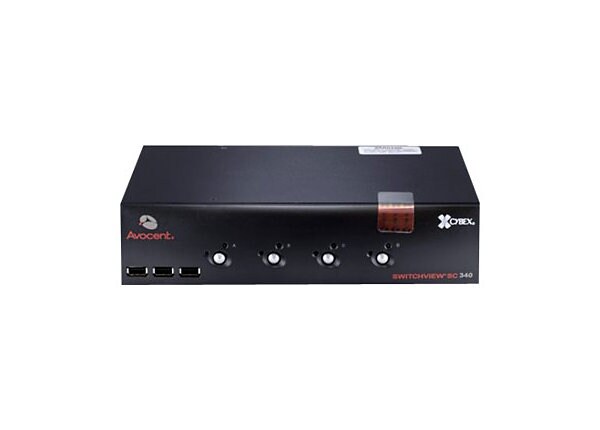 Avocent SwitchView SC340 - NIAP EAL4+ 4 port Desktop KVM /audio/ USB Switch