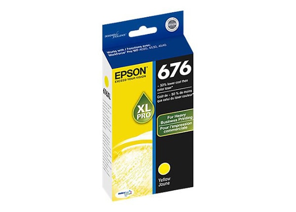 Epson 676XL - XL - yellow - original - ink cartridge