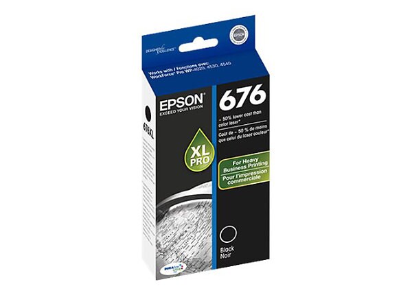Epson 676XL - XL - black - original - ink cartridge