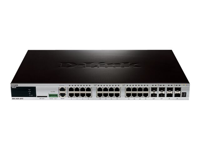 D-Link xStack DGS-3420-28TC - switch - 24 ports - managed - rack-mountable