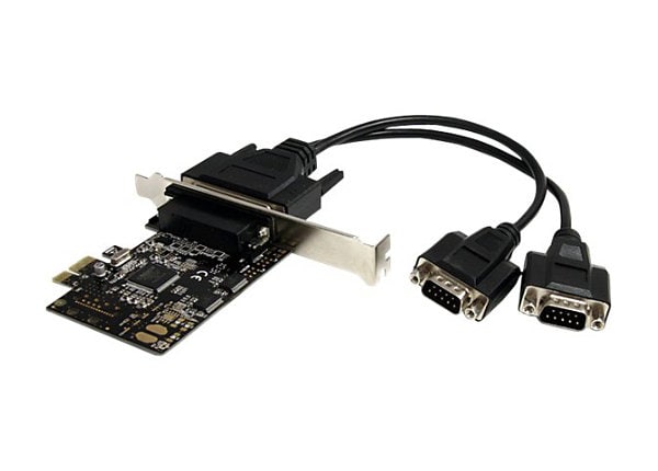 StarTech.com 2 Port RS232 PCI Express Serial Card w/ Breakout Cable - serial adapter