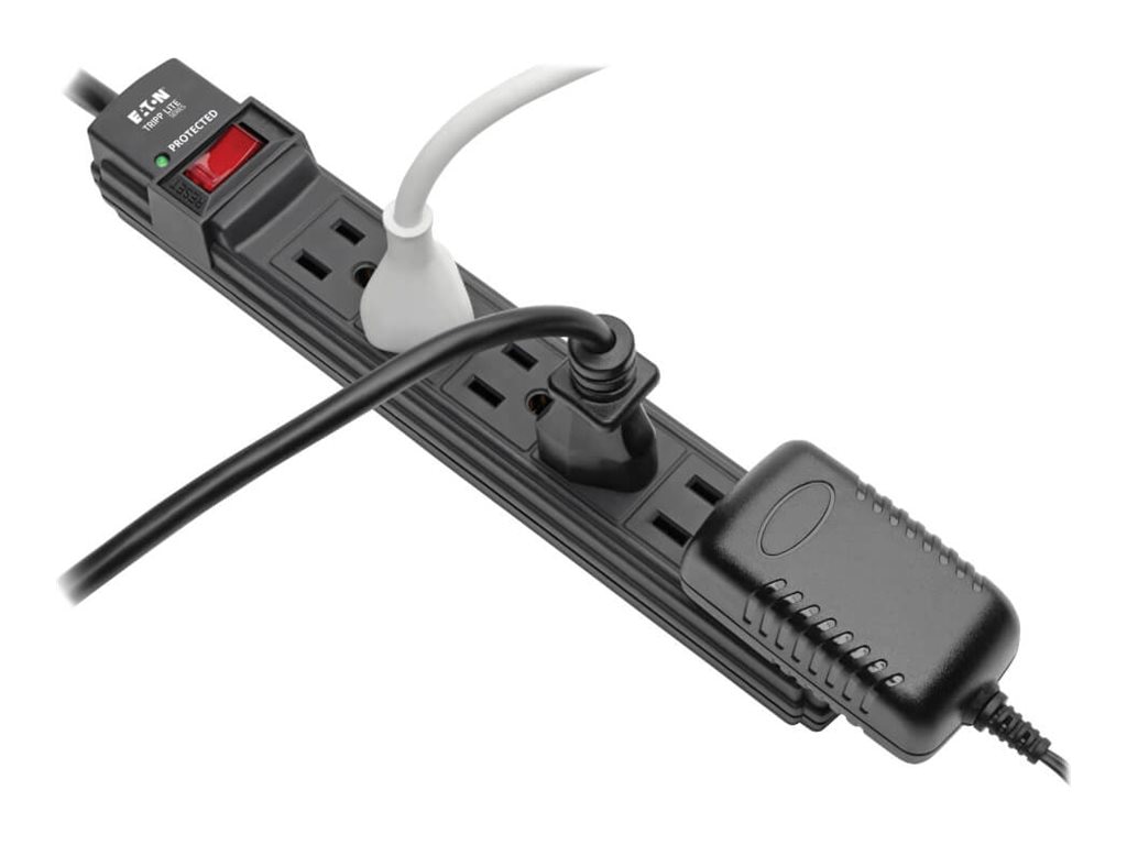 Thumbnail 4 of 8 for Eaton Tripp Lite Series Protect It! 6-Outlet Surge Protector, 6 ft. Cord, 360 Joules, Diagnostic LED, Black Housing