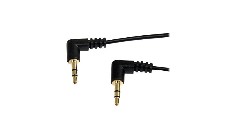 StarTech.com 6 ft Slim 3.5mm Right Angle Stereo Audio Cable - M/M