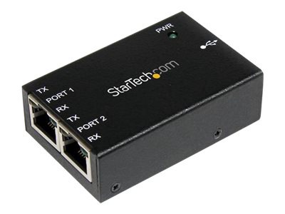 StarTech.com 2 Port USB to Serial RJ45 Adapter - Wall Mountable & DIN Rail