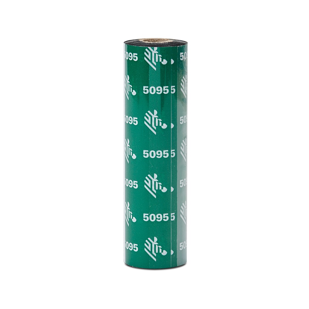 Zebra 5095 Resin - 12 - black - print ink ribbon refill (thermal transfer)