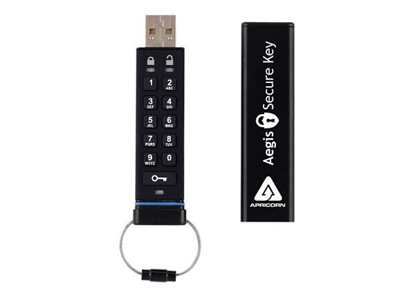 Apricorn Aegis Secure Key - USB flash drive - 8 GB