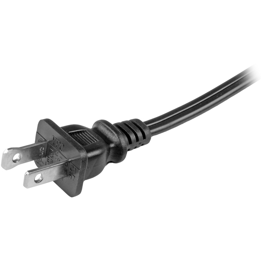 Thumbnail 3 of 4 for StarTech.com 10ft (3m) Laptop Power Cord, NEMA 1-15P to C7, 7A 125V, 18AWG, Laptop Replacement Power Cord, Power Brick