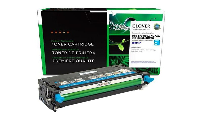 Clover Imaging Group - cyan - compatible - remanufactured - toner cartridge (alternative for: Dell 310-8094)