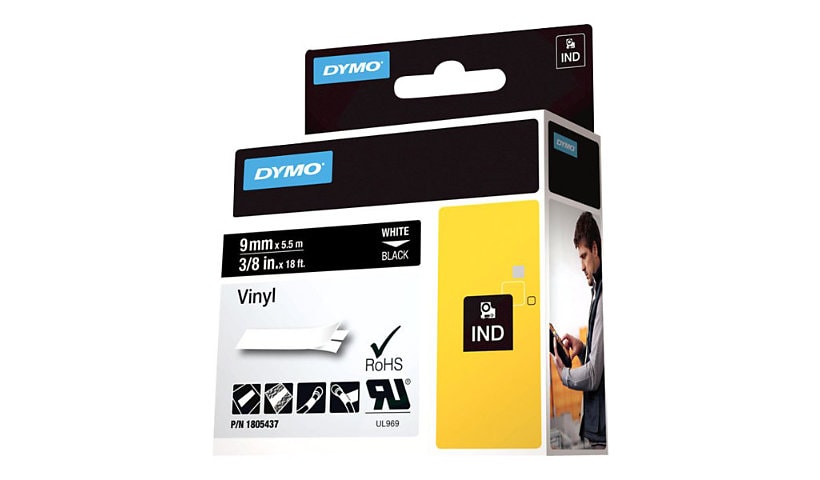 DYMO Rhino Coloured Vinyl - tape - 1 cassette(s) -