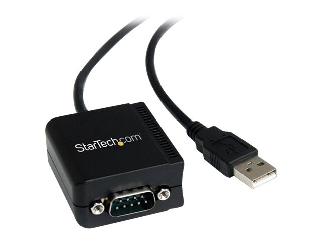 StarTech.com USB to Serial Adapter - Optical Isolation - USB Powered - FTDI USB to Serial Adapter - USB to RS232 Adapter