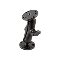 RAM 1" Ball Mount with 2 x 2.5" Round Bases - AMPs hole pattern