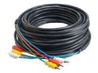 C2G 75ft Composite Video and Stereo Audio Cable with Low Profile Connectors M/M - Plenum CMP-Rated - video / audio cable