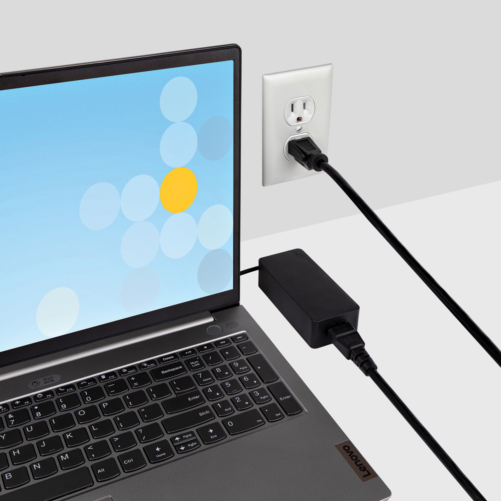 Thumbnail 4 of 8 for StarTech.com 10ft (3m) Laptop Power Cord, NEMA 5-15P to C5 (Clover Leaf), 10A 125V, 18AWG, Laptop Replacement Cord