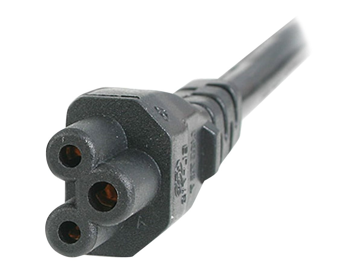 Thumbnail 6 of 8 for StarTech.com 10ft (3m) Laptop Power Cord, NEMA 5-15P to C5 (Clover Leaf), 10A 125V, 18AWG, Laptop Replacement Cord