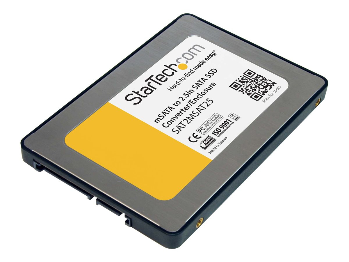 StarTech.com 2.5in SATA Mini SATA SSD Enclosure SAT2MSAT25 - -