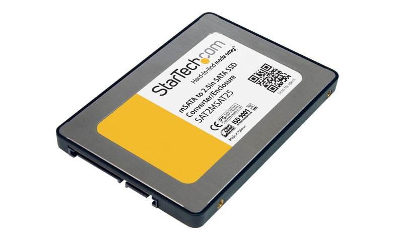 StarTech.com 2.5in to Mini SATA SSD Adapter Enclosure - SAT2MSAT25 - Storage Mounts & Enclosures - CDW.com