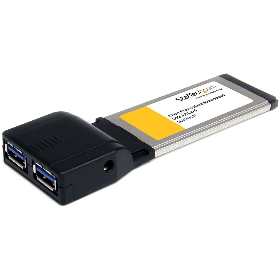 Corbata Aumentar proteccion StarTech.com 2 Port ExpressCard SuperSpeed USB 3.0 Card Adapter with UASP  Support - 5Gbps~ - ECUSB3S22 - Storage Mounts & Enclosures - CDW.com