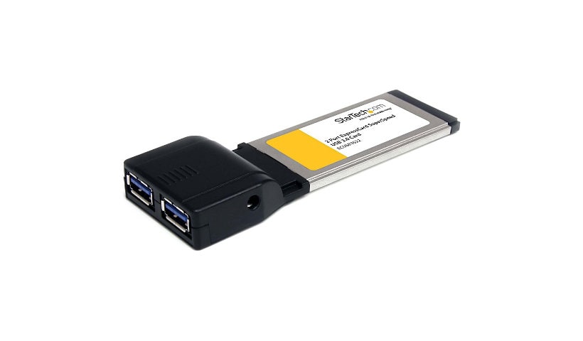 StarTech.com 2 Port ExpressCard SuperSpeed USB 3.0 Card Adapter with UASP Support - 5Gbps