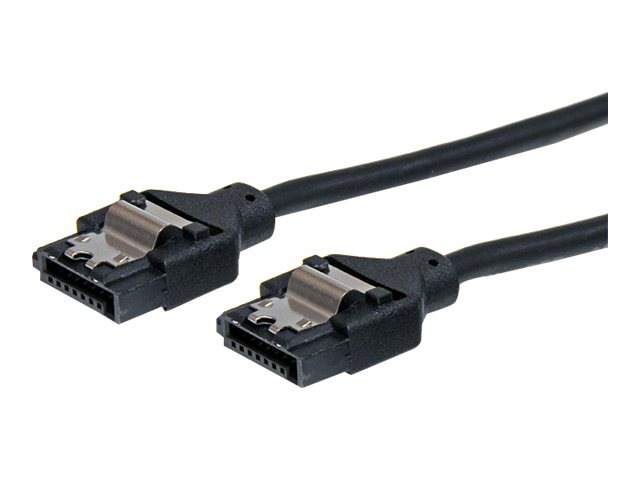 StarTech.com 12in Latching Round SATA Cable - SATA cable - 1 ft