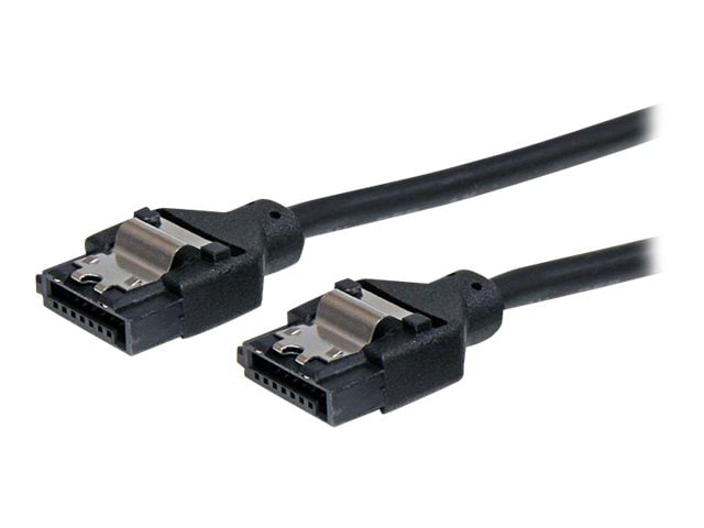 StarTech.com 6in Latching Round SATA Cable - SATA cable - 6 in