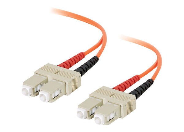 C2G 5m SC-SC 62.5/125 OM1 Duplex Multimode PVC Fiber Optic Cable - Orange - patch cable - 5 m - orange