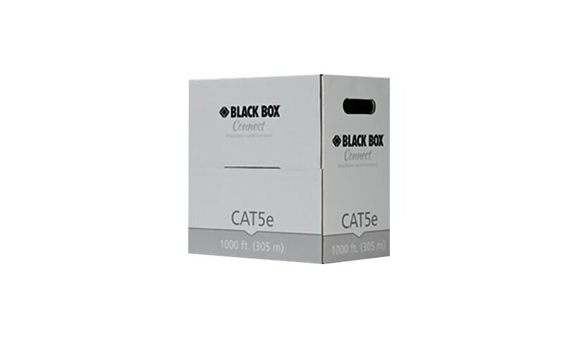 Black Box Value Line 1,000FT Cat5e Solid Bulk 4PR Cable UTP CM PVC  Green