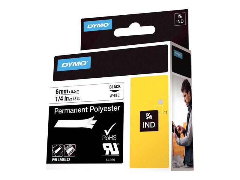 Dymo Rhino Permanent Polyester - tape - 1 cassette(s) -