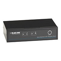 Black Box Desktop KVM Switch 2-Port DisplayPort USB Bi-Dir USB Audio