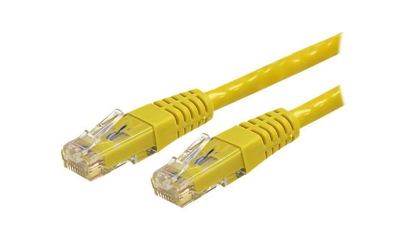 StarTech.com 1ft CAT6 Ethernet Cable - Yellow Molded Gigabit - 100W PoE UTP 650MHz - Category 6 Patch Cord UL Certified