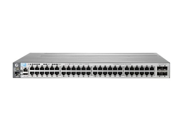 HPE Aruba 3800-48G-4SFP+ - switch - 48 ports - managed - rack-mountable
