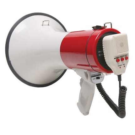 Califone PA25R 25W Handheld Megaphone with Detachable Microphone