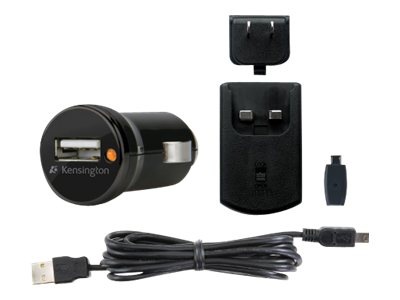 Kensington USB Car and Wall Charger for Smartphones - power adapter - AC / car