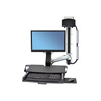 Ergotron StyleView Sit-Stand Combo System with Worksurface - mounting kit -