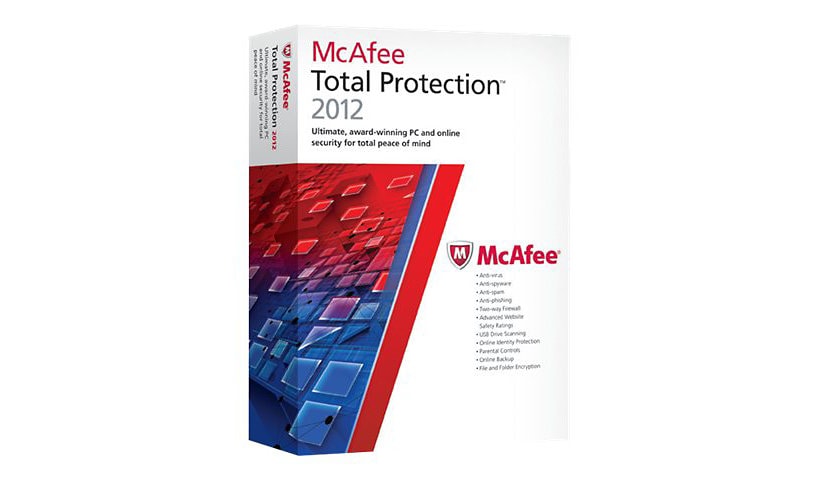 McAfee Total Protection 2012 - box pack (1 year) - 3 PCs