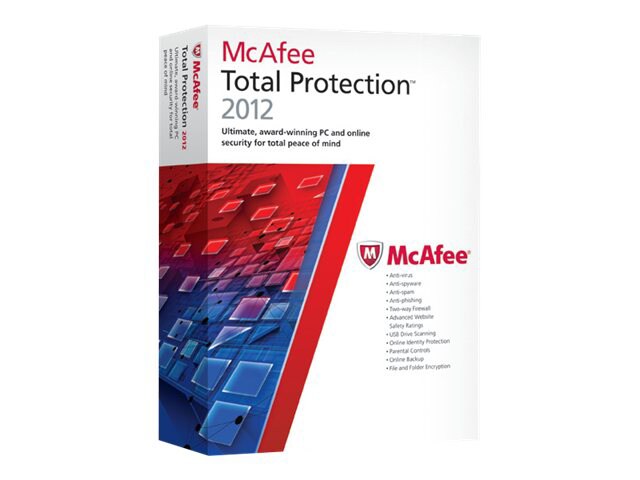 McAfee Total Protection 2012 - box pack (1 year) - 1 PC