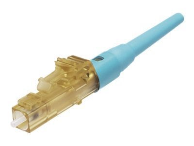 Panduit OptiCam 10Gig Pre-Polished Fiber Optic Connector - network connector - aqua