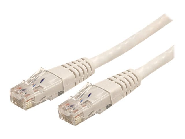 StarTech.com CAT6 Ethernet Cable 25' White 650MHz Molded Patch Cord PoE++